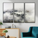 Foggy Forest Wall Art Canvas Print, Misty Pine Tree by MyGreatCanvas | Canvas Wall Art Prints | Photo Prints & Wall Decor