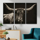 Vintage Texas Longhorn Bull Wall Art Canvas Print, Cow by MyGreatCanvas | Canvas Wall Art Prints | Photo Prints & Wall Decor