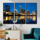 Austin Skyline Wall Art Canvas Print, Austin Downtown Night by MyGreatCanvas | Canvas Wall Art Prints | Photo Prints & Wall Decor