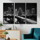 Austin Skyline Wall Art Canvas Print, Austin Downtown Night by MyGreatCanvas | Canvas Wall Art Prints | Photo Prints & Wall Decor