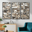 Texas Longhorn Cow Farmhouse Animals Wall Art Canvas Print - by MyGreatCanvas | Canvas Wall Art Prints | Photo Prints & Wall Decor