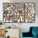 Abstract Longhorn Wall Art Canvas Print - Cow Animal Drawing by MyGreatCanvas | Canvas Wall Art Prints | Photo Prints & Wall Decor