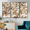 Farmhouse Bighorn Sheep Wall Art Canvas Print - Abstract by MyGreatCanvas | Canvas Wall Art Prints | Photo Prints & Wall Decor