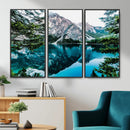 Alpine Mountain Lake Wall Art Canvas Print – Turquoise by MyGreatCanvas | Canvas Wall Art Prints | Photo Prints & Wall Decor