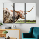 Texas Catle Longhorn Wall Art Canvas Print for Farmhouse by MyGreatCanvas | Canvas Wall Art Prints | Photo Prints & Wall Decor