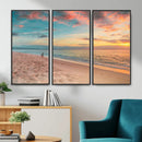 Beach Walk Wall Art Canvas Print – Soft Coastal Photography by MyGreatCanvas | Canvas Wall Art Prints | Photo Prints & Wall Decor