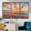 Sunset Beach Wall Art Canvas Print – Soft Coastal by MyGreatCanvas | Canvas Wall Art Prints | Photo Prints & Wall Decor