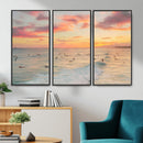 Sunset Beach Wall Art Canvas Print – Soft Coastal by MyGreatCanvas | Canvas Wall Art Prints | Photo Prints & Wall Decor