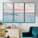 Ocean Wave Wall Art Canvas Print, Pastel Surf Seascape by MyGreatCanvas | Canvas Wall Art Prints | Photo Prints & Wall Decor