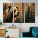 Grizzly Bear Wall Art Canvas Print, Rustic Wildlife Bear by MyGreatCanvas | Canvas Wall Art Prints | Photo Prints & Wall Decor
