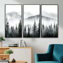 Misty Pine Forest Mountain Landscape Wall Art Canvas Print by MyGreatCanvas | Canvas Wall Art Prints | Photo Prints & Wall Decor