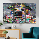 Graffiti Dog Wall Art Decor for Teen Bedroom - Abstract by MyGreatCanvas | Canvas Wall Art Prints | Photo Prints & Wall Decor
