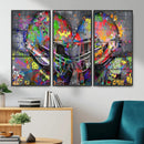 Graffiti Football Helmets Wall Art Canvas Print, Urban by MyGreatCanvas | Canvas Wall Art Prints | Photo Prints & Wall Decor