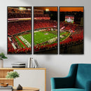 Georgia Bulldogs Stadium Wall Art Canvas Print, Sanford by MyGreatCanvas | Canvas Wall Art Prints | Photo Prints & Wall Decor