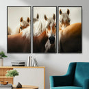 Wild Horse Herd Wall Art Canvas Print, Natural Horse by MyGreatCanvas | Canvas Wall Art Prints | Photo Prints & Wall Decor