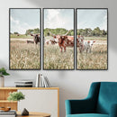 Texas Longhorn Cattle Wall Art Canvas Print: Western Ranch by MyGreatCanvas | Canvas Wall Art Prints | Photo Prints & Wall Decor