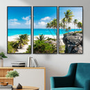 Tropical Beach Wall Art Canvas Print, Palm Tree Ocean by MyGreatCanvas | Canvas Wall Art Prints | Photo Prints & Wall Decor
