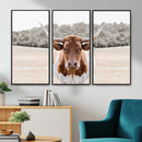 Texas Longhorn Bull Wall Art Canvas Print, Rustic Western by MyGreatCanvas | Canvas Wall Art Prints | Photo Prints & Wall Decor