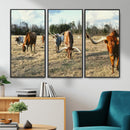 Texas Longhorn Wall Art Canvas Print, Western Ranch Cattle by MyGreatCanvas | Canvas Wall Art Prints | Photo Prints & Wall Decor