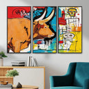 Basquiat Style Bull Graffiti Wall Art Canvas Print, Street by MyGreatCanvas | Canvas Wall Art Prints | Photo Prints & Wall Decor