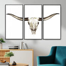 Longhorn Skull Wall Art Canvas Print – Rustic Western by MyGreatCanvas | Canvas Wall Art Prints | Photo Prints & Wall Decor