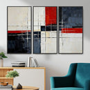Navy Red Abstract Wall Art Canvas Print, Modern Luxury by MyGreatCanvas | Canvas Wall Art Prints | Photo Prints & Wall Decor