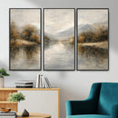 Abstract Landscape Wall Art Canvas Print, Modern Lake by MyGreatCanvas | Canvas Wall Art Prints | Photo Prints & Wall Decor