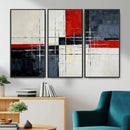 Navy Red Abstract Wall Art Canvas Print, Modern Luxury by MyGreatCanvas | Canvas Wall Art Prints | Photo Prints & Wall Decor