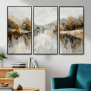 Abstract Landscape Wall Art Canvas Print, Modern Lake by MyGreatCanvas | Canvas Wall Art Prints | Photo Prints & Wall Decor
