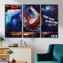 Red Wine Splash Abstract Wall Art Canvas Print, Modern Wine by MyGreatCanvas | Canvas Wall Art Prints | Photo Prints & Wall Decor