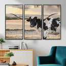 Texas Longhorn Bull Rustic Wall Art Canvas Print by MyGreatCanvas | Canvas Wall Art Prints | Photo Prints & Wall Decor