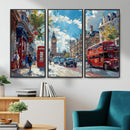 London City Street Wall Art Canvas Print, Big Ben & Red Bus by MyGreatCanvas | Canvas Wall Art Prints | Photo Prints & Wall Decor
