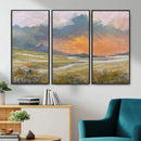 Mountain Sunset Wall Art Canvas Print Vintage Landscape by MyGreatCanvas | Canvas Wall Art Prints | Photo Prints & Wall Decor