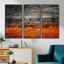 Black Orange Abstract Wall Art Canvas Print Modern Textured by MyGreatCanvas | Canvas Wall Art Prints | Photo Prints & Wall Decor
