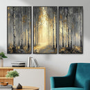 Abstract Birch Forest Wall Art Canvas Print – Modern Gold by MyGreatCanvas | Canvas Wall Art Prints | Photo Prints & Wall Decor
