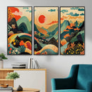 Yayoi Kusama Boho Mountain Landscape Large Wall Art, by MyGreatCanvas | Canvas Wall Art Prints | Photo Prints & Wall Decor