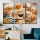 Geometric Boho Abstract Wall Art Canvas Print, Orange Blue by MyGreatCanvas | Canvas Wall Art Prints | Photo Prints & Wall Decor