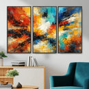 Lyrical Abstract Wall Art Canvas Print, Orange Blue Abstract by MyGreatCanvas | Canvas Wall Art Prints | Photo Prints & Wall Decor