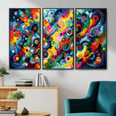 Geometric Abstract Wall Art Canvas Print, Bold Color by MyGreatCanvas | Canvas Wall Art Prints | Photo Prints & Wall Decor