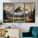 Mountain Lake Canvas Wall Art — Rustic Forest Landscape by MyGreatCanvas | Canvas Wall Art Prints | Photo Prints & Wall Decor