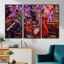 Jazz Band Canvas Wall Art — Jazz Club Singer Saxophone Print by MyGreatCanvas | Canvas Wall Art Prints | Photo Prints & Wall Decor