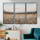 Neutral Wildflower Field Canvas Wall Art — Beige Earth Tone by MyGreatCanvas | Canvas Wall Art Prints | Photo Prints & Wall Decor