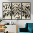Cowboy Cattle Drive Canvas Wall Art, Western Longhorn Herd by MyGreatCanvas | Canvas Wall Art Prints | Photo Prints & Wall Decor