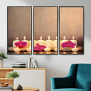 Spa Candles Orchid Canvas Print | Zen Wellness Relaxation by MyGreatCanvas | Canvas Wall Art Prints | Photo Prints & Wall Decor