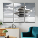 Zen Stone Wall Art Canvas Print, Balanced Rock Stack Framed by MyGreatCanvas | Canvas Wall Art Prints | Photo Prints & Wall Decor