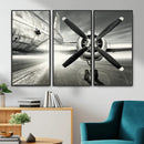 Vintage Airplane Wall Art Canvas Print, Black and White by MyGreatCanvas | Canvas Wall Art Prints | Photo Prints & Wall Decor