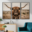 Texas Longhorn Bull Wall Art Canvas Print, Western Farmhouse by MyGreatCanvas | Canvas Wall Art Prints | Photo Prints & Wall Decor