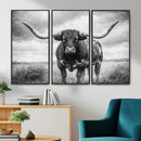 Texas Longhorn Canvas Wall Art Western Bull Desert Moody by MyGreatCanvas | Canvas Wall Art Prints | Photo Prints & Wall Decor