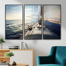 Sailboat Wall Art Canvas Print, Ocean Sunset Sailing Framed by MyGreatCanvas | Canvas Wall Art Prints | Photo Prints & Wall Decor