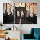 Brooklyn Bridge Canvas Wall Art, New York City Skyline Photography Print, NYC Landmark Urban Decor Artwork by MyGreatCanvas | Canvas Wall Art Prints | Photo Prints & Wall Decor